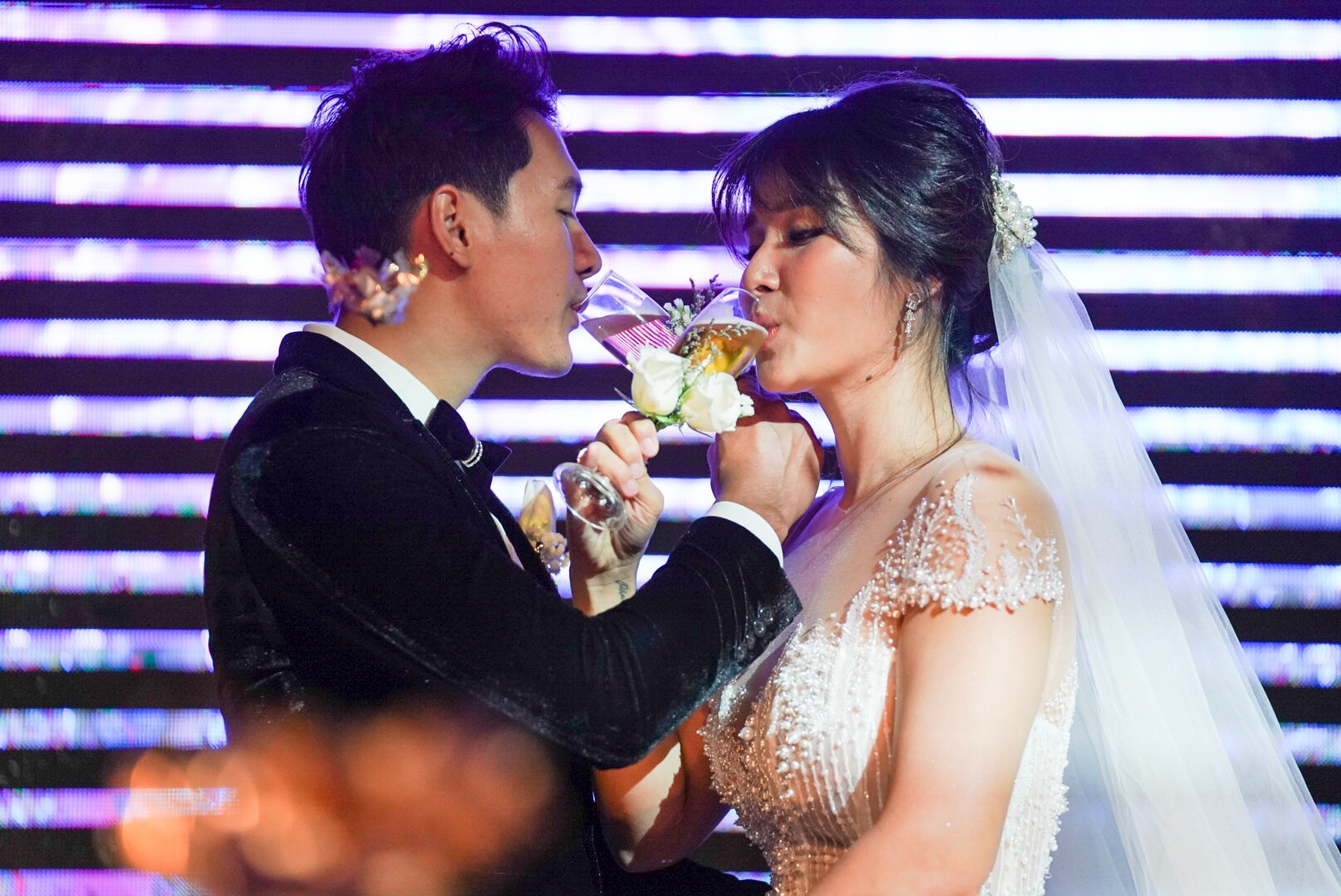 Thao Trang cuoi ban trai kem anh 1