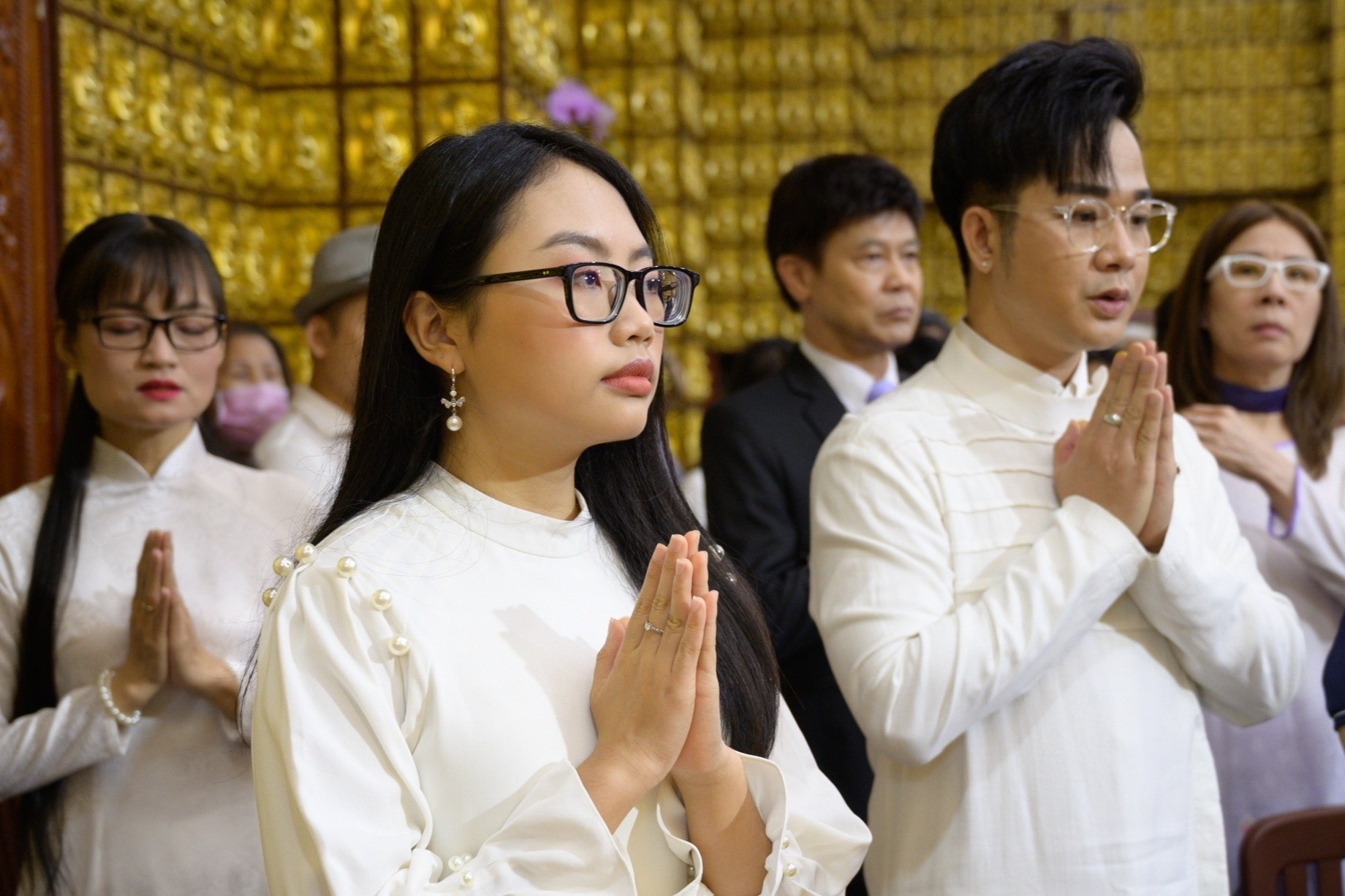 Phi Nhung, Phuong My Chi du le cau sieu nhac si Lam Phuong hinh anh