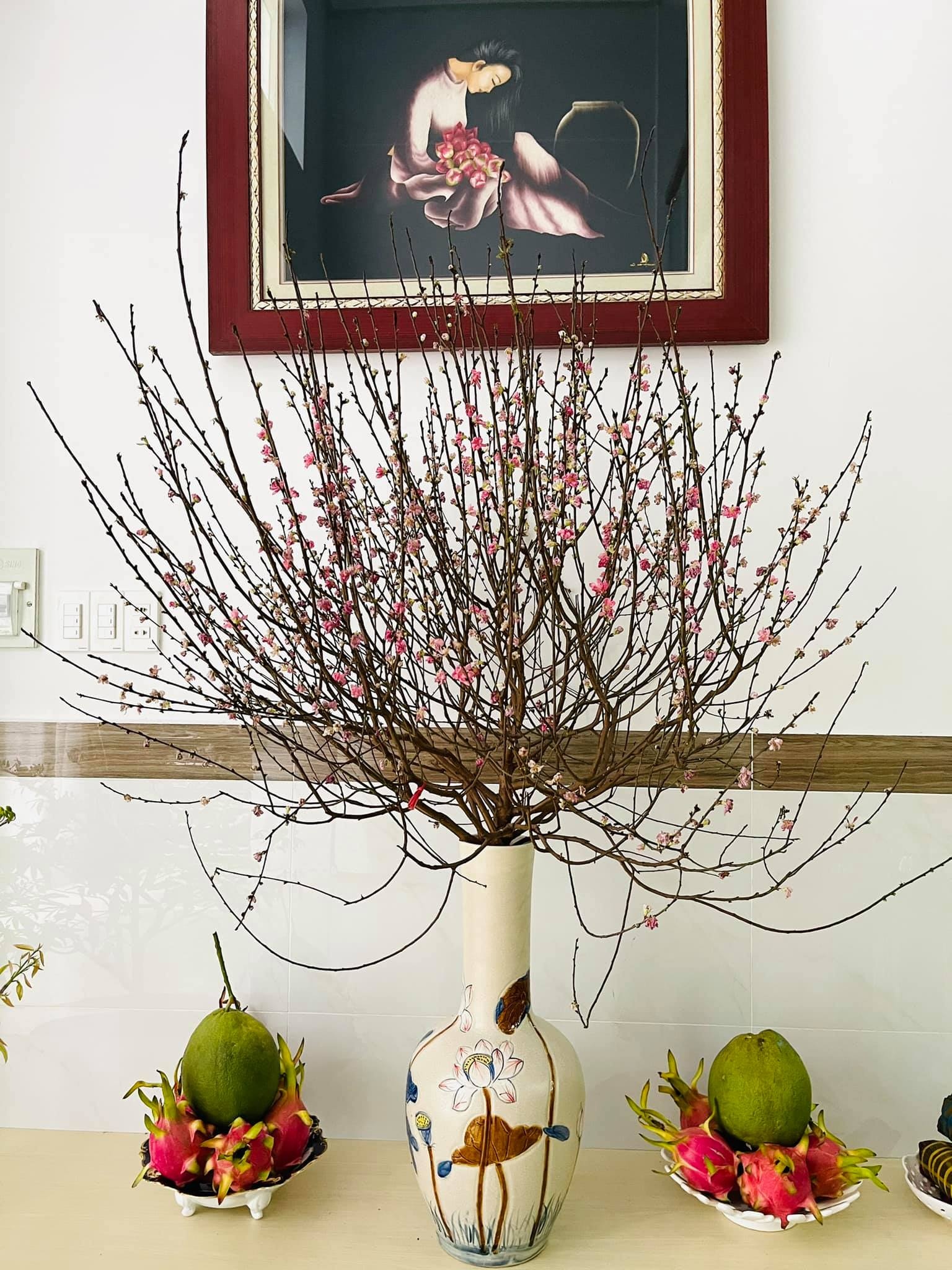 Thanh Thao dua hai con ve nuoc don Tet anh 3