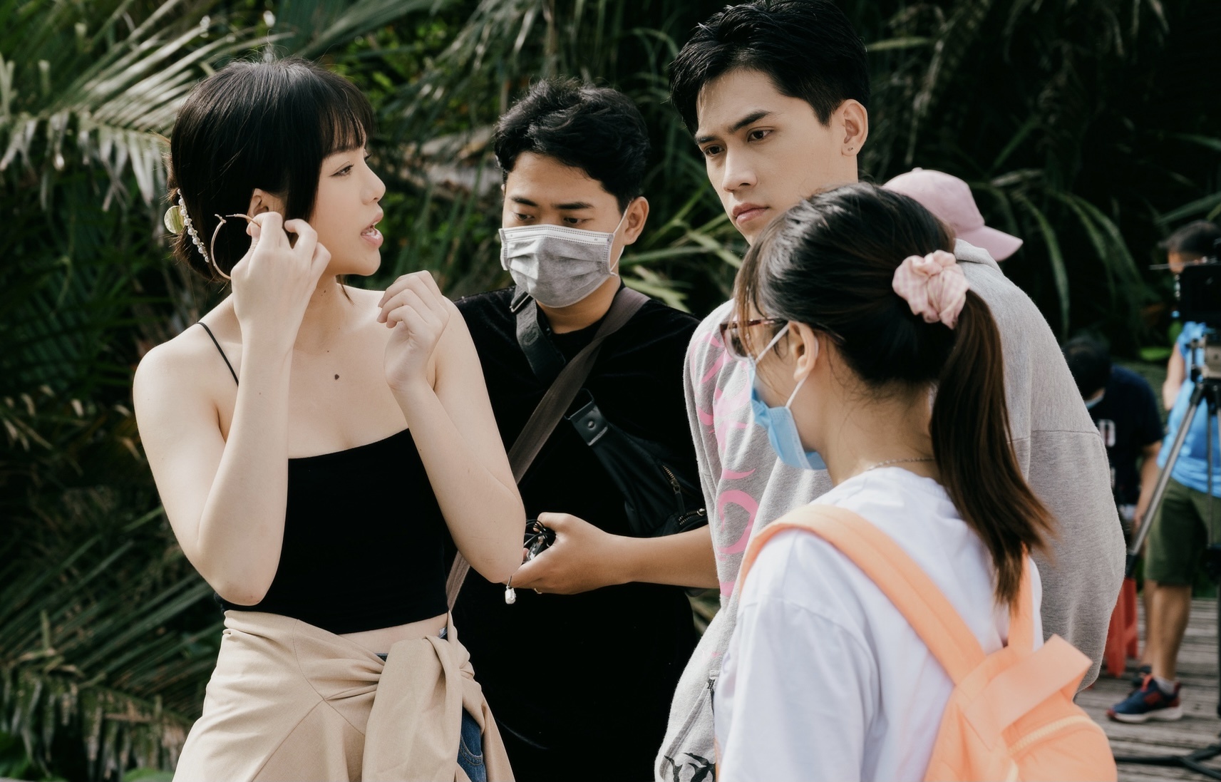 Hau truong ngay quay phim trong dich o TP.HCM hinh anh