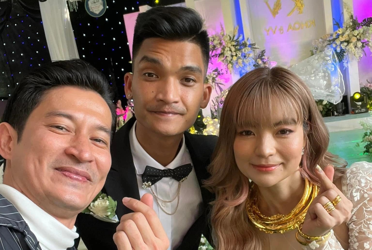 Lam Vy Da, Huy Khanh du le cuoi Mac Van Khoa hinh anh