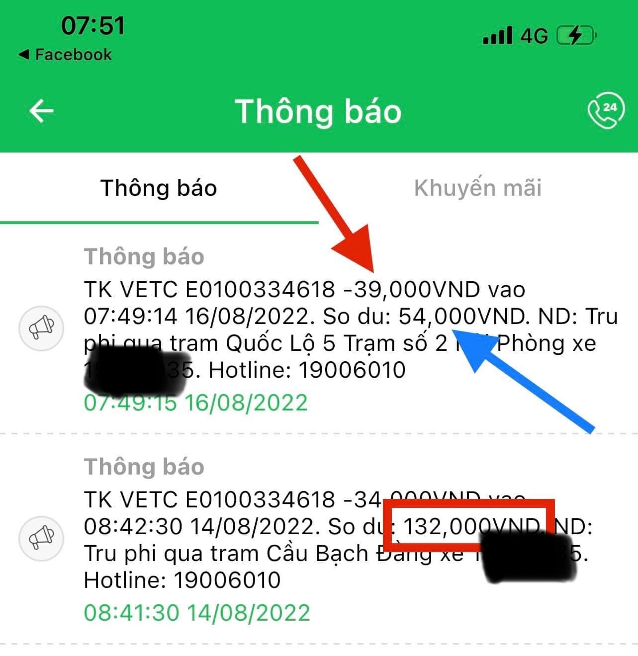 VETC gặp lỗi trừ tiền ảnh 2 VETC gap loi tru tien anh 2
