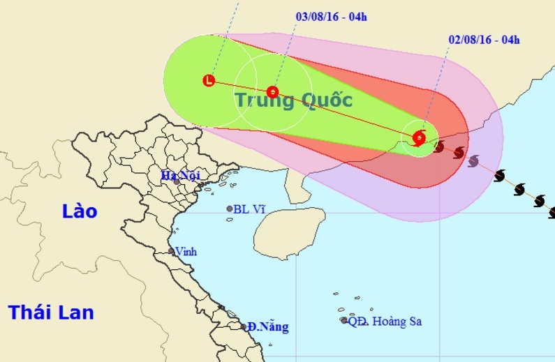 Bao so 2 huong vao Trung Quoc, Bac Bo mua to hinh anh