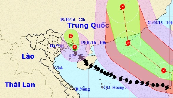 Bao suy yeu thanh ap thap nhiet doi, Bac Bo mua to hinh anh
