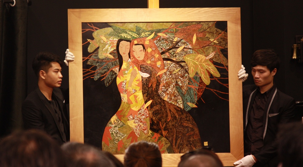 Phien dau gia ton vinh nghe thuat duong dai Viet hinh anh