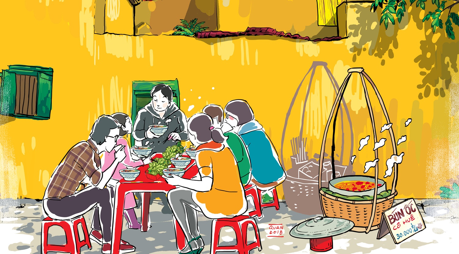 Vi que bun oc hinh anh