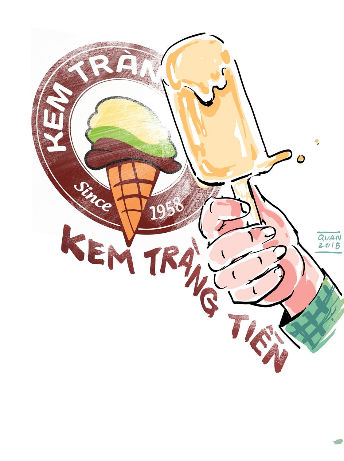 Kem Trang Tien,  Kem Thuy Ta,  Kem Ho Tay anh 2