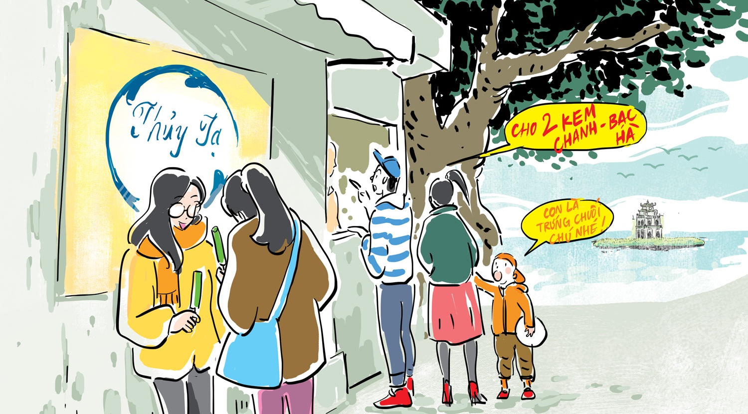 Bon mua kem Ha Noi hinh anh