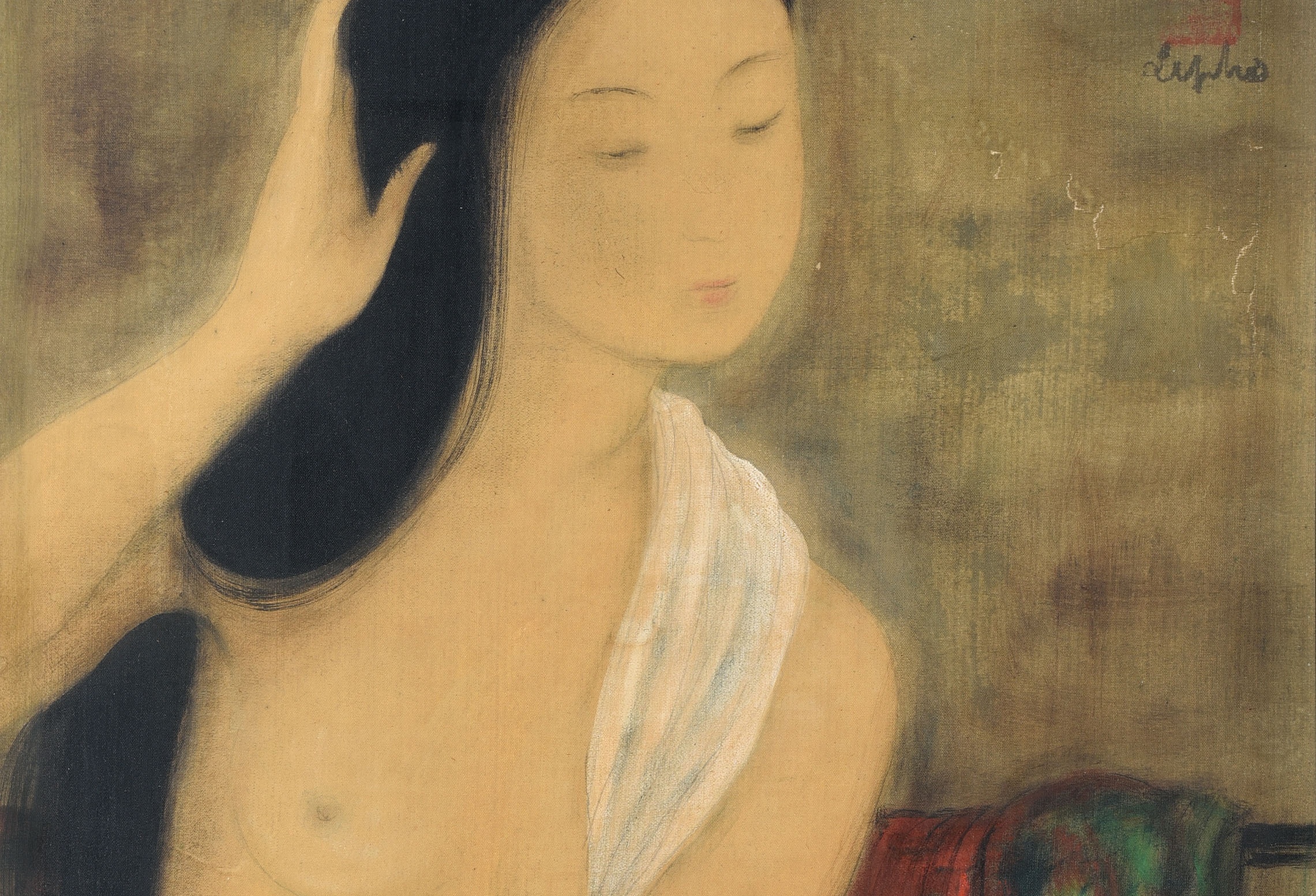 Tranh ve co gai khoa than cua Le Pho ban gan 6 ty dong hinh anh