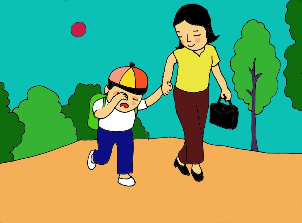 La thu me gui con mua tuu truong dau tien hinh anh