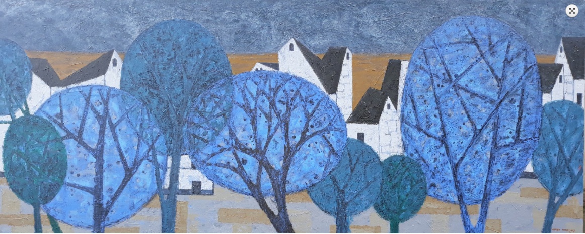 Ve dep cua pho trong tranh Nguyen Minh anh 1