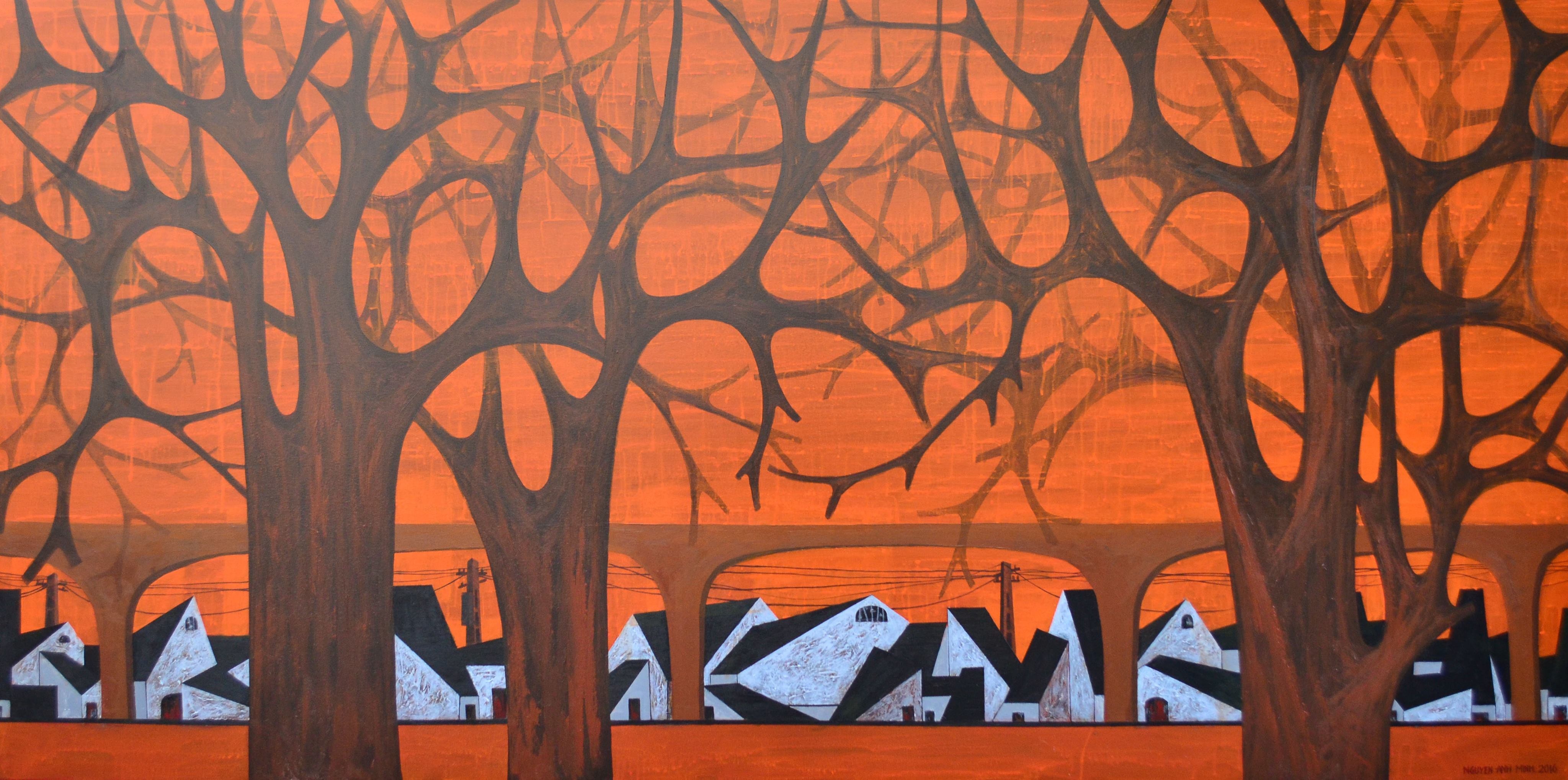 Ve dep cua pho trong tranh Nguyen Minh anh 7