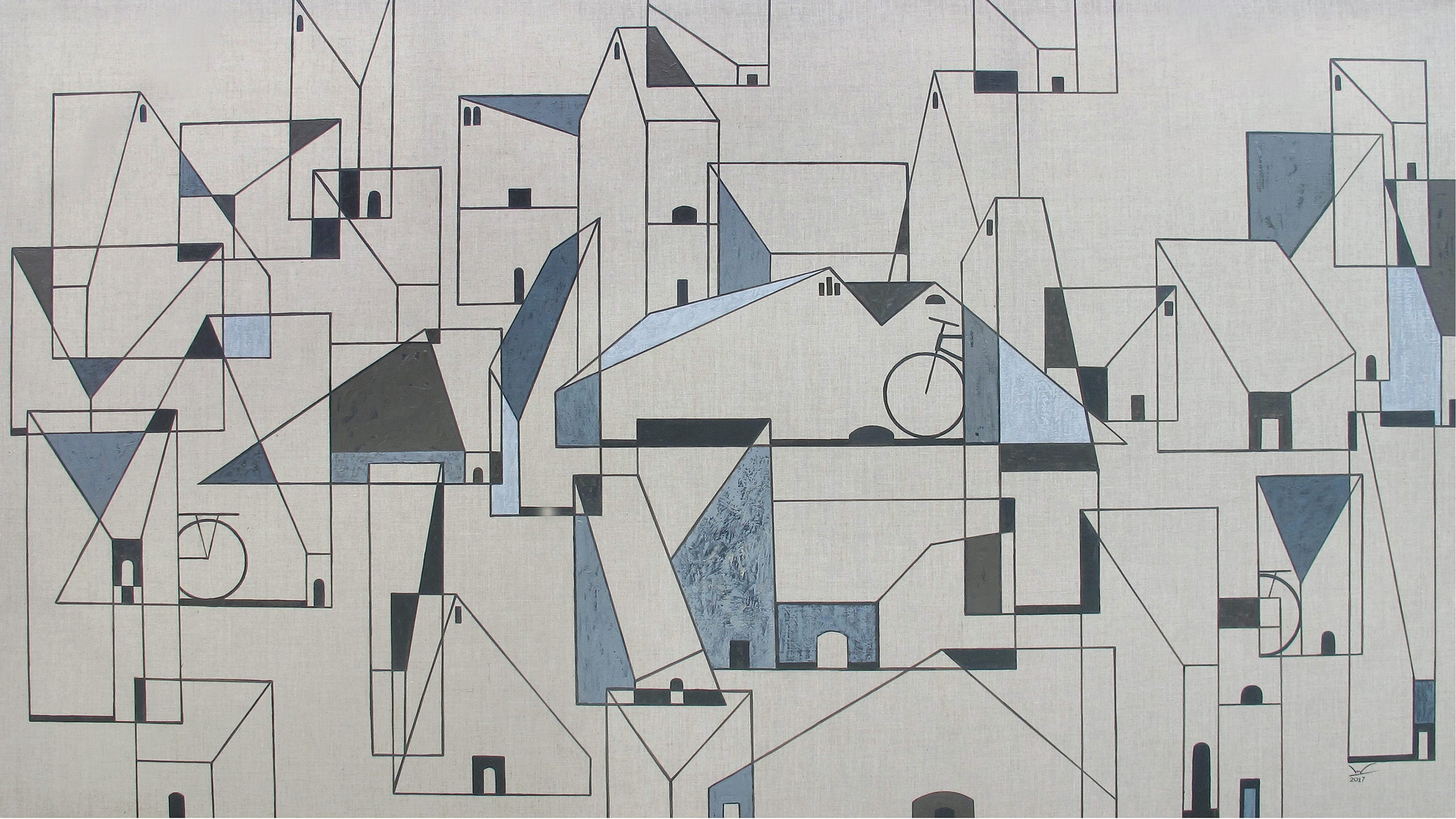 Ve dep cua pho trong tranh Nguyen Minh anh 6