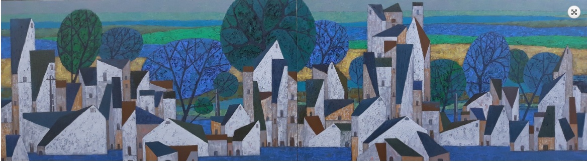 Ve dep cua pho trong tranh Nguyen Minh anh 10