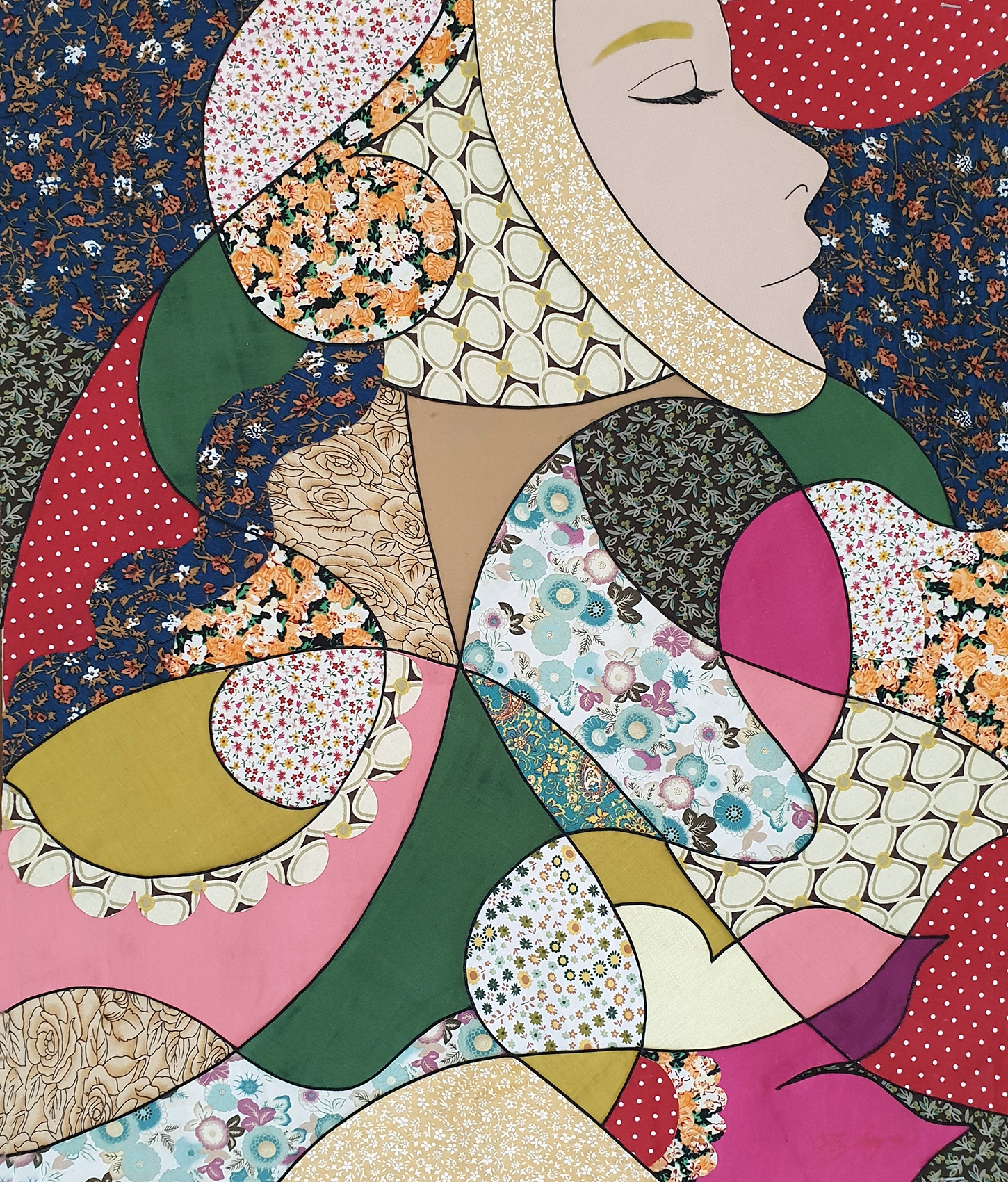 Tranh ghep vai cua Nguyen Thu Huyen anh 6