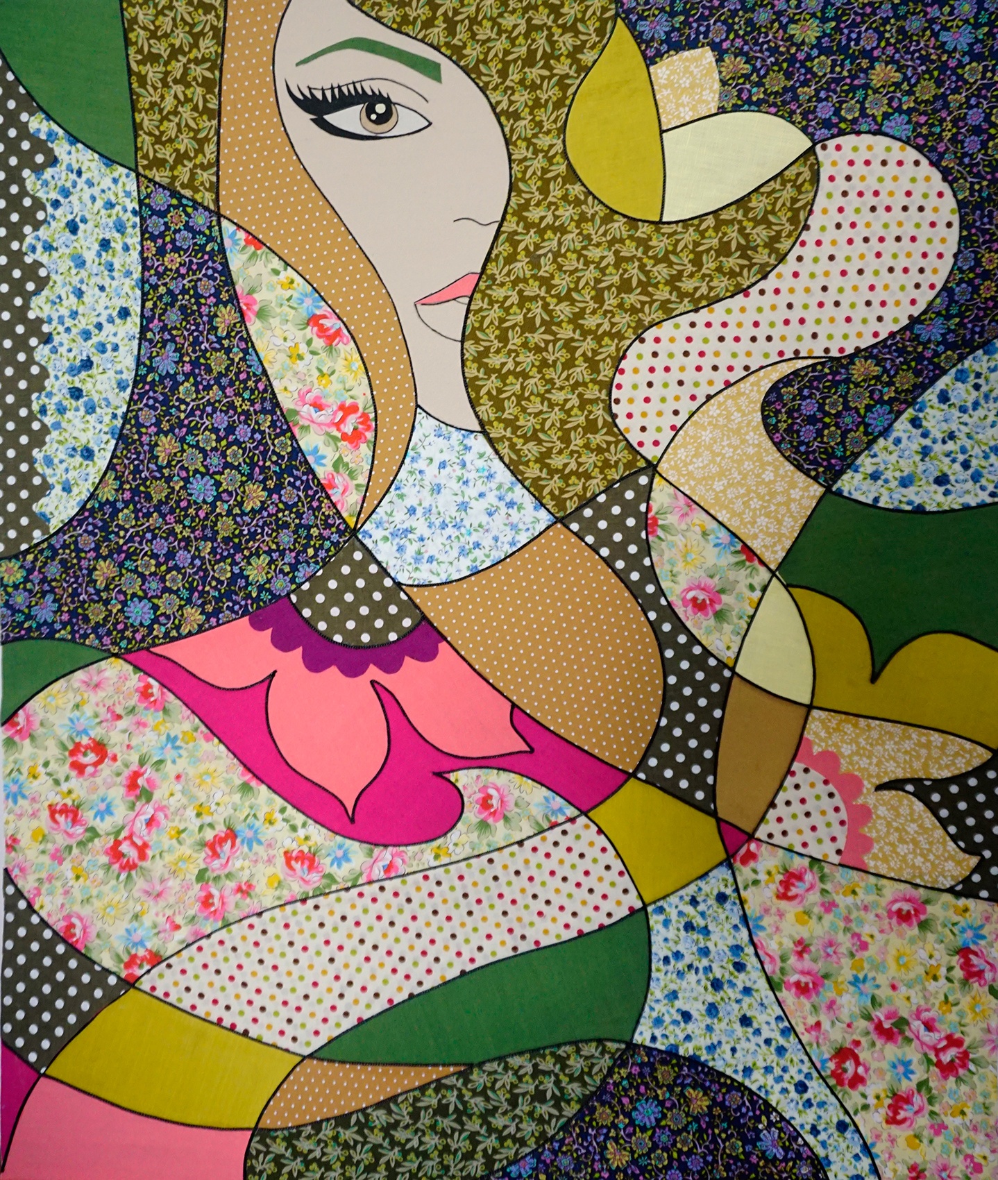 Tranh ghep vai cua Nguyen Thu Huyen anh 7