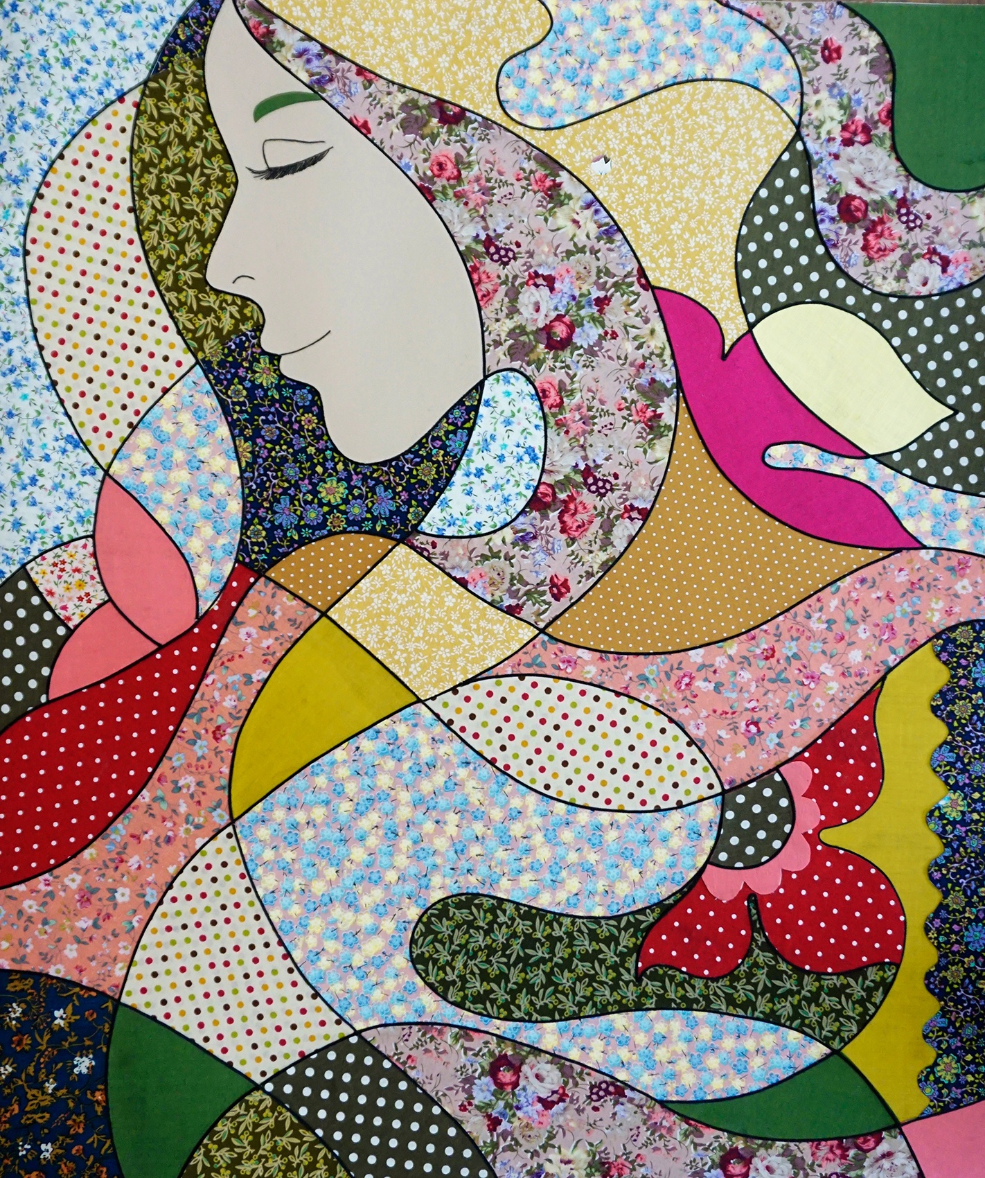 Tranh ghep vai cua Nguyen Thu Huyen anh 8