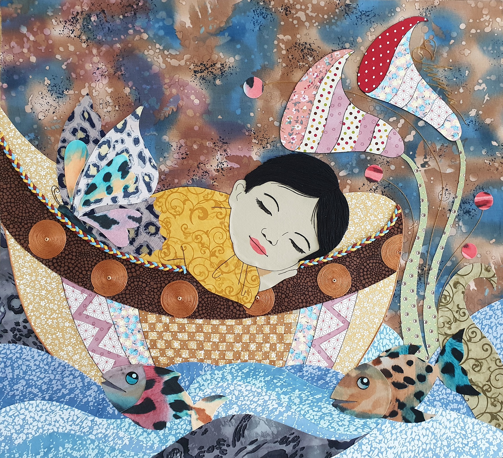 Tranh ghep vai cua Nguyen Thu Huyen anh 9