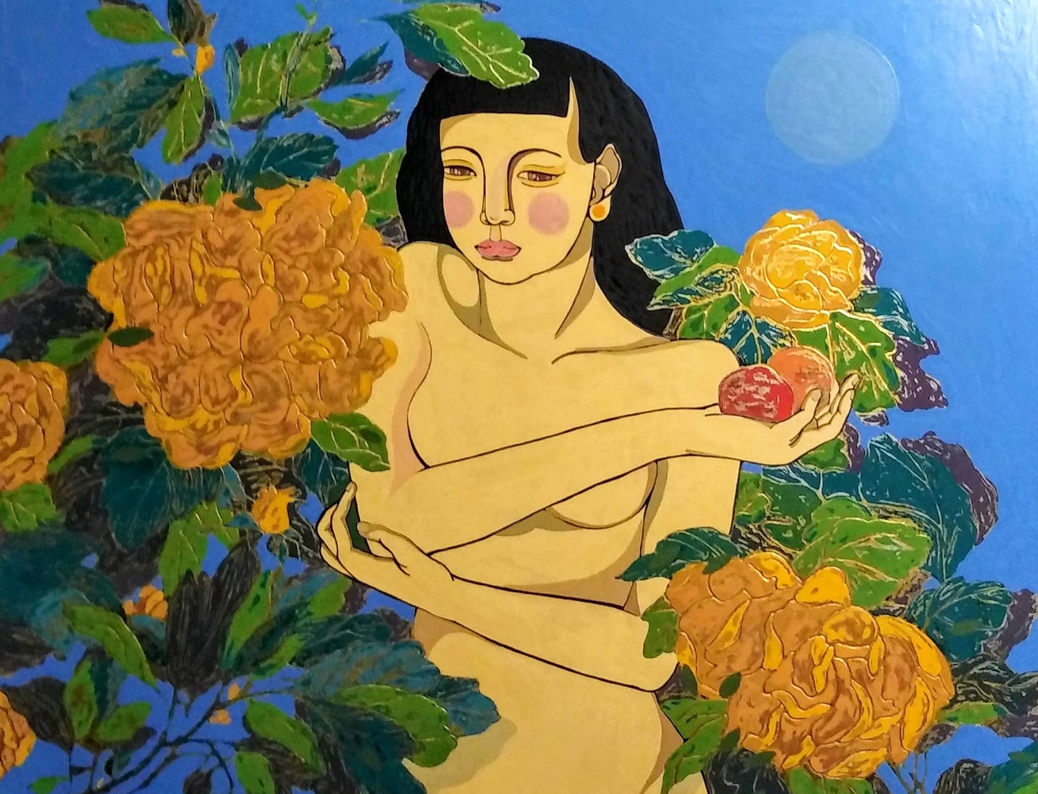 Ve dep cua nguoi phu nu trong tranh khoa than hinh anh