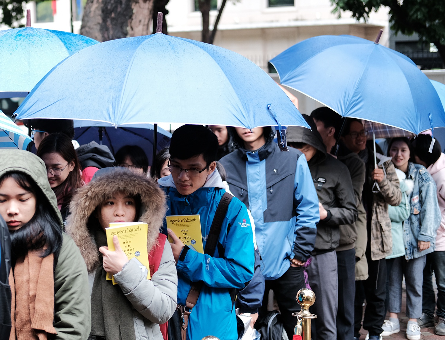 Di tu 3h dem, doi mua ret cho xin chu ky Nguyen Nhat Anh hinh anh