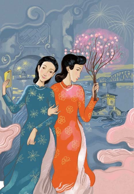 Nhung buc hoa dep trong an pham Sach Tet anh 10