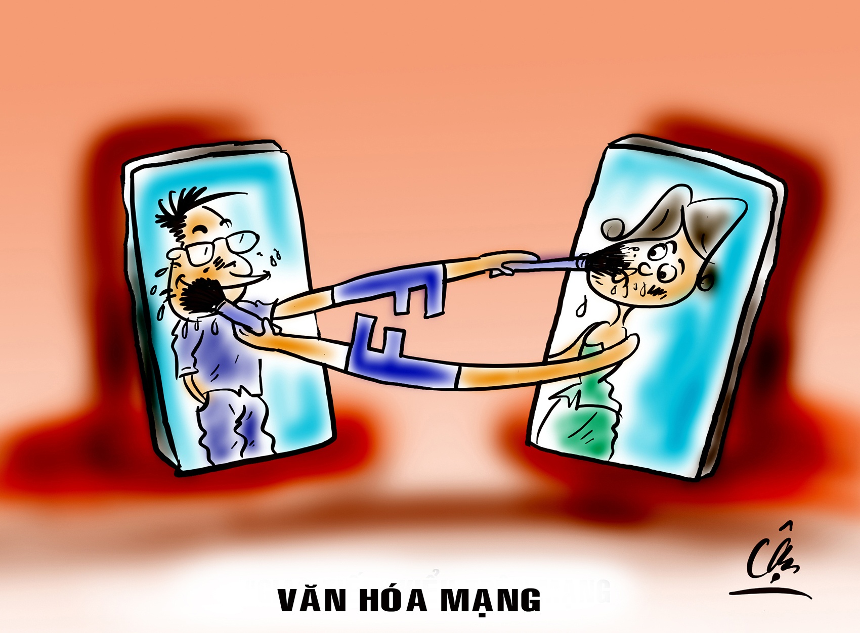 Bao dong van hoa ung xu tren mang xa hoi anh 1
