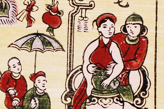 Tuc diem nguc ca nuong trong le hoi Nem Thuong xua hinh anh