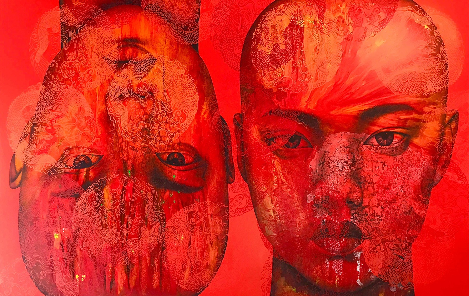 Dien mao chau A trong tranh hoa si Thai anh 1