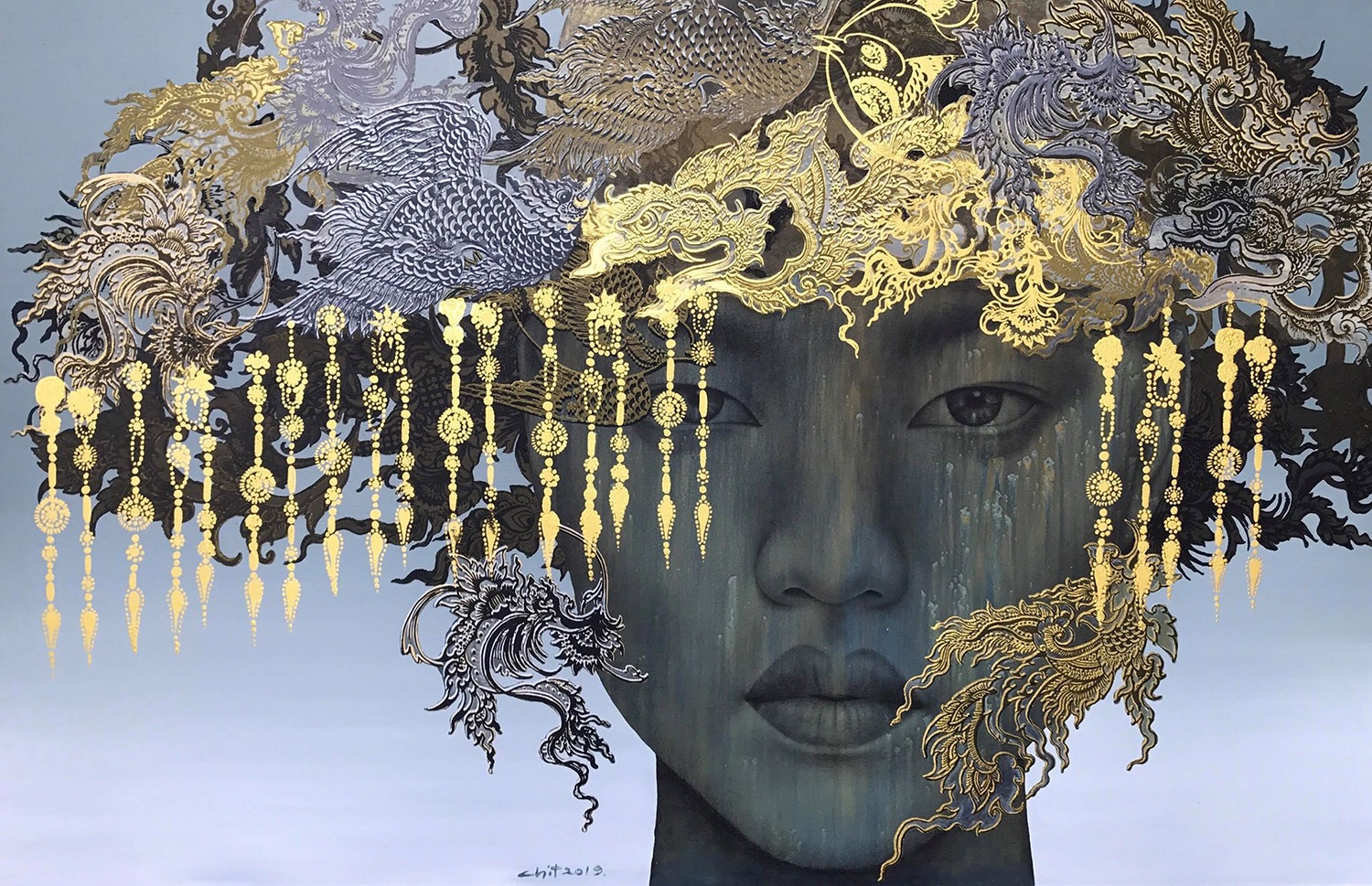 Dien mao chau A trong tranh hoa si Thai anh 5