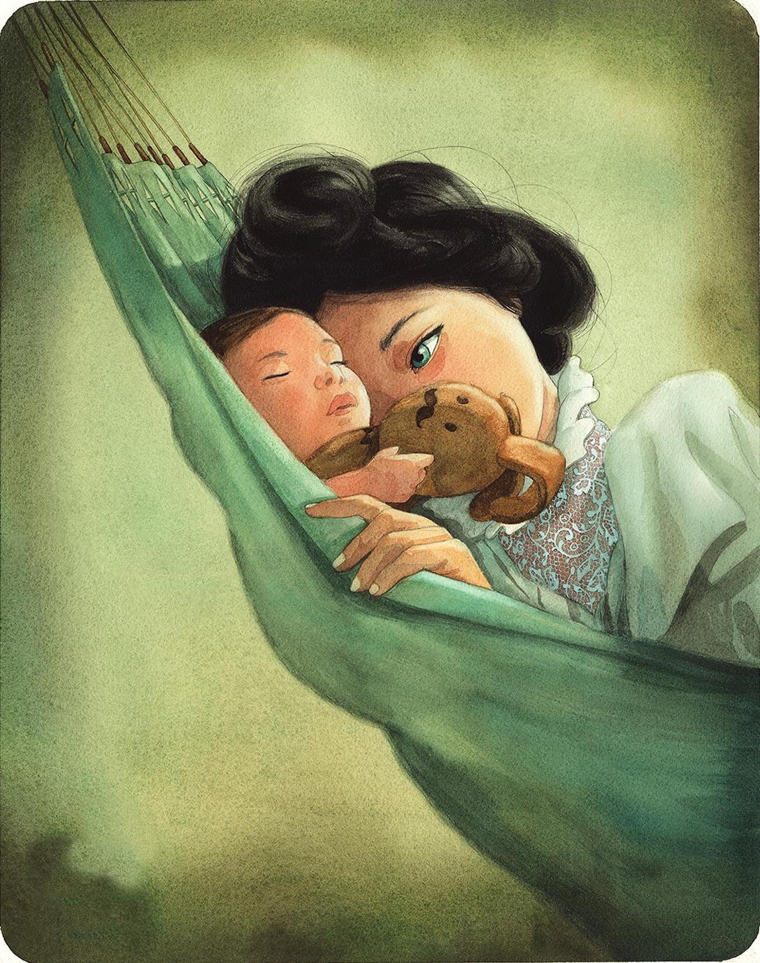 Sách tranh dịu dàng về vòng tay mẹ ảnh 4 Sach tranh diu dang ve vong tay me anh 4