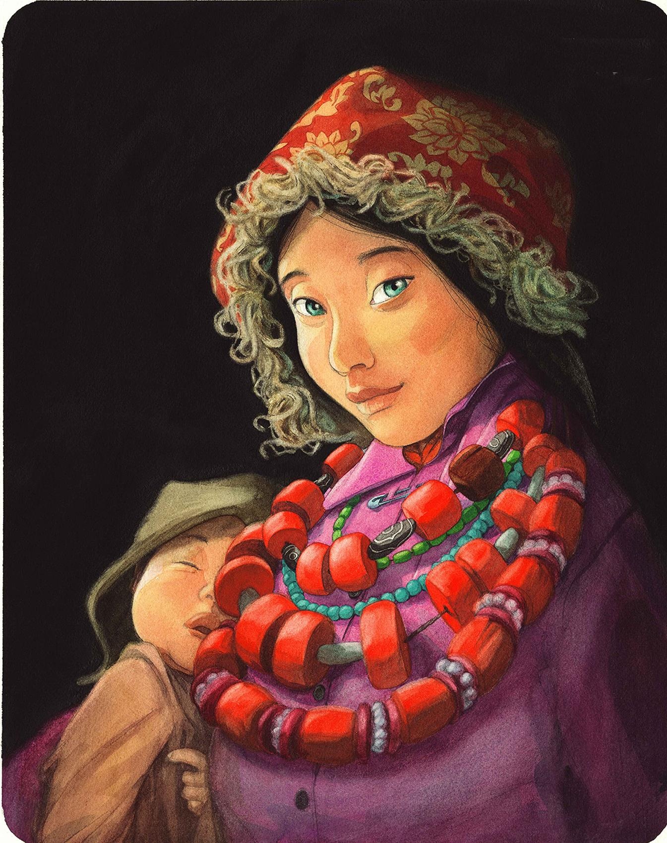 Sách tranh dịu dàng về vòng tay mẹ ảnh 3 Sach tranh diu dang ve vong tay me anh 3