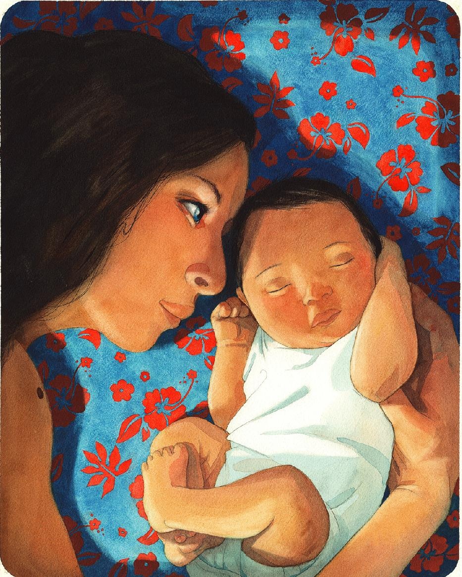 Sách tranh dịu dàng về vòng tay mẹ ảnh 8 Sach tranh diu dang ve vong tay me anh 8