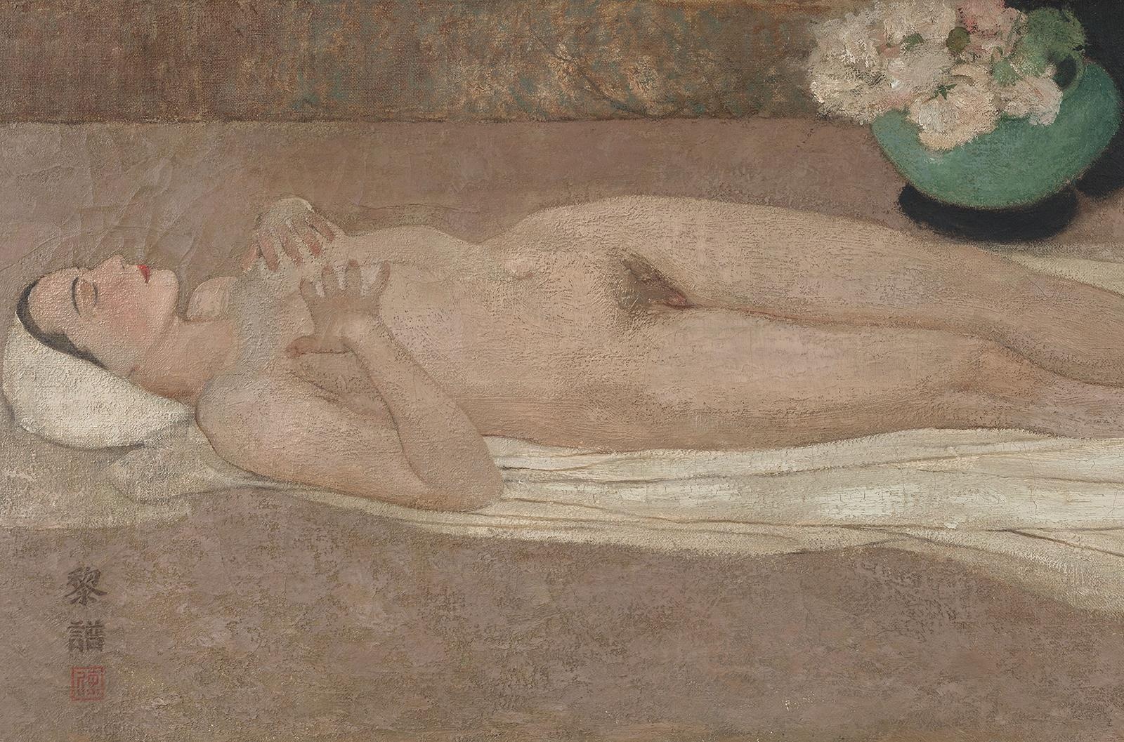 Tranh co gai khoa than cua Le Pho lap ky luc ban 32,5 ty dong hinh anh