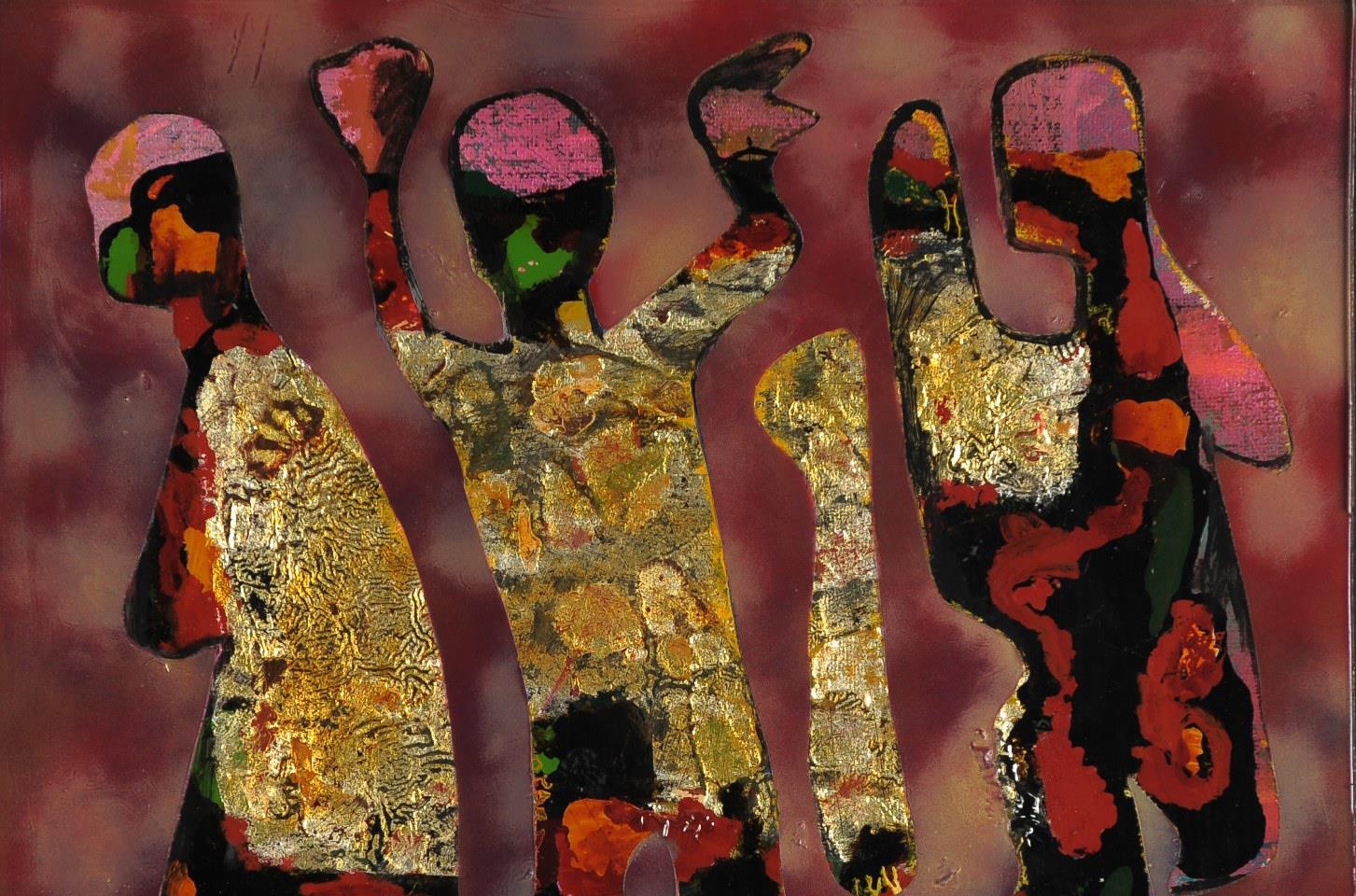 Bon nghe si hoi tu trong trien lam ‘Niem’ hinh anh