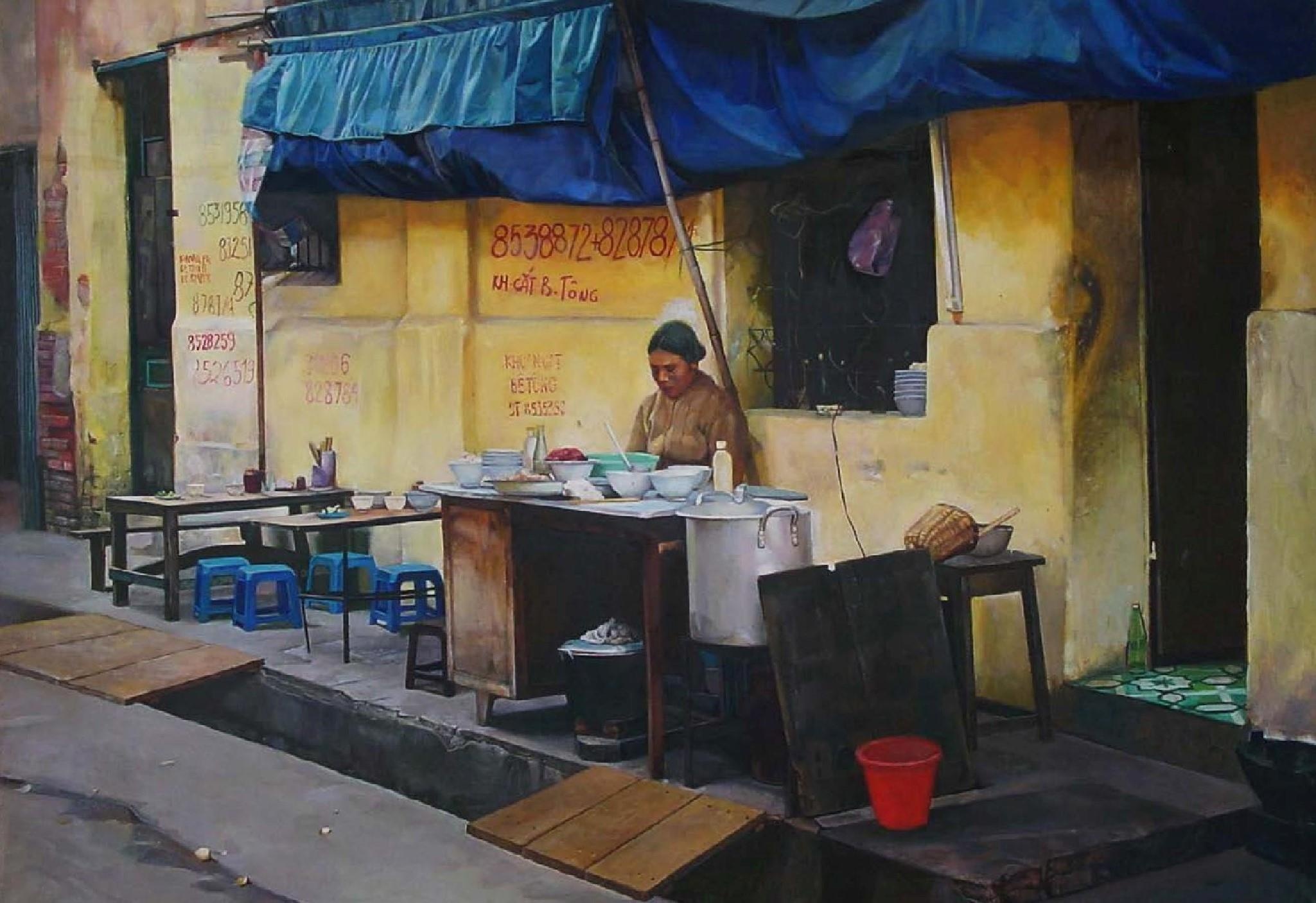 Ha Noi yen binh trong tranh anh 7