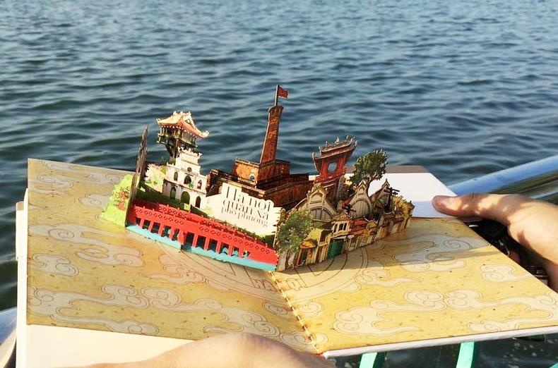 Ba cuon sach duoc de cu ‘Tac pham vi tinh yeu Ha Noi’ hinh anh