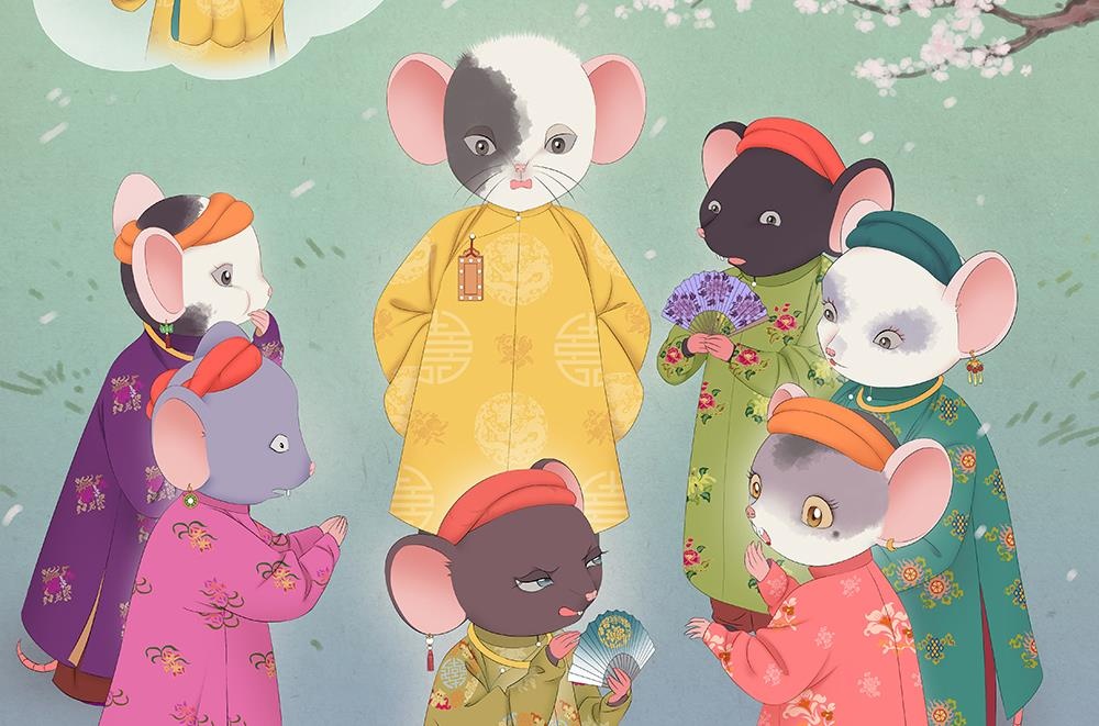 Tao hinh chuot doc dao trong bo lich mung nam moi 2020 hinh anh