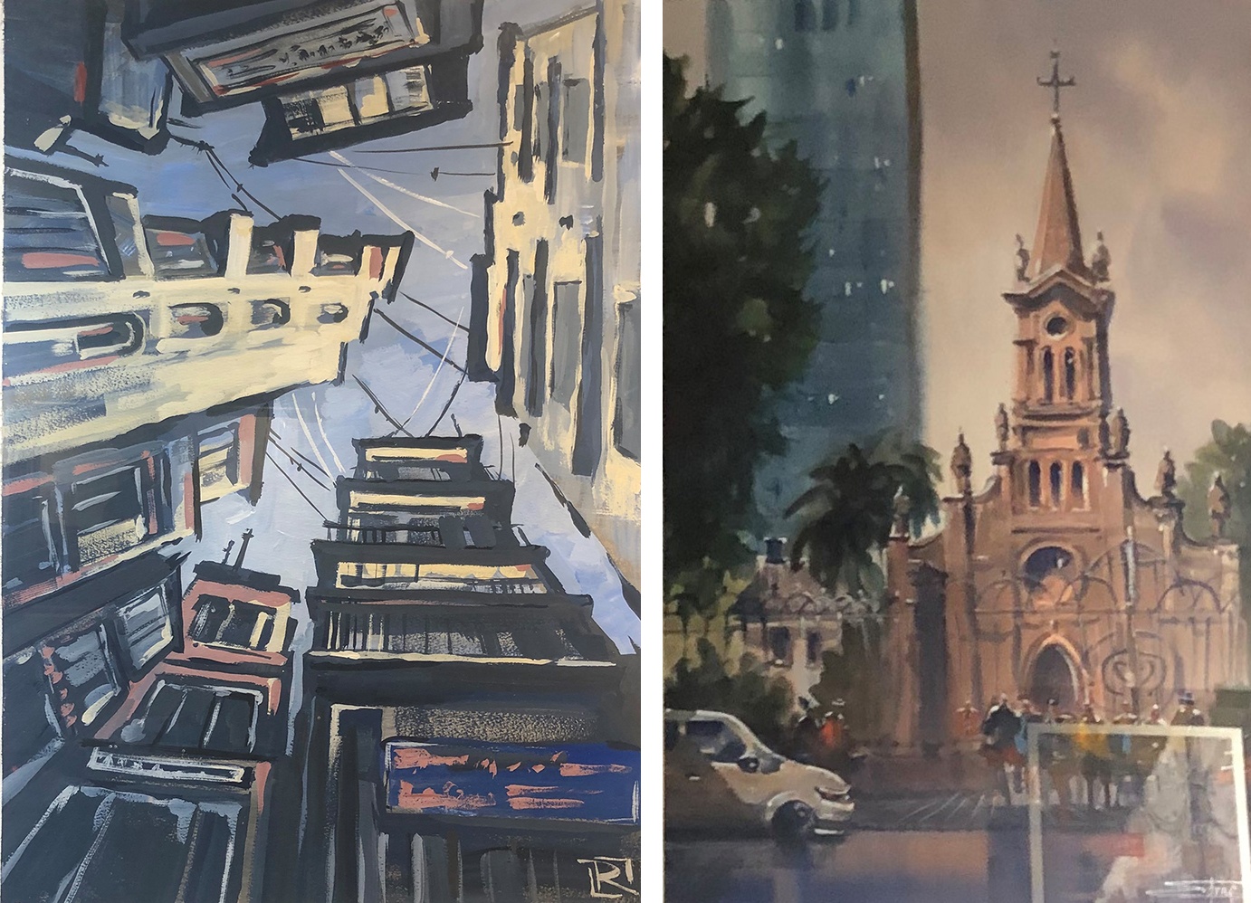 Ha Noi trong mat hoa si Nga anh 8