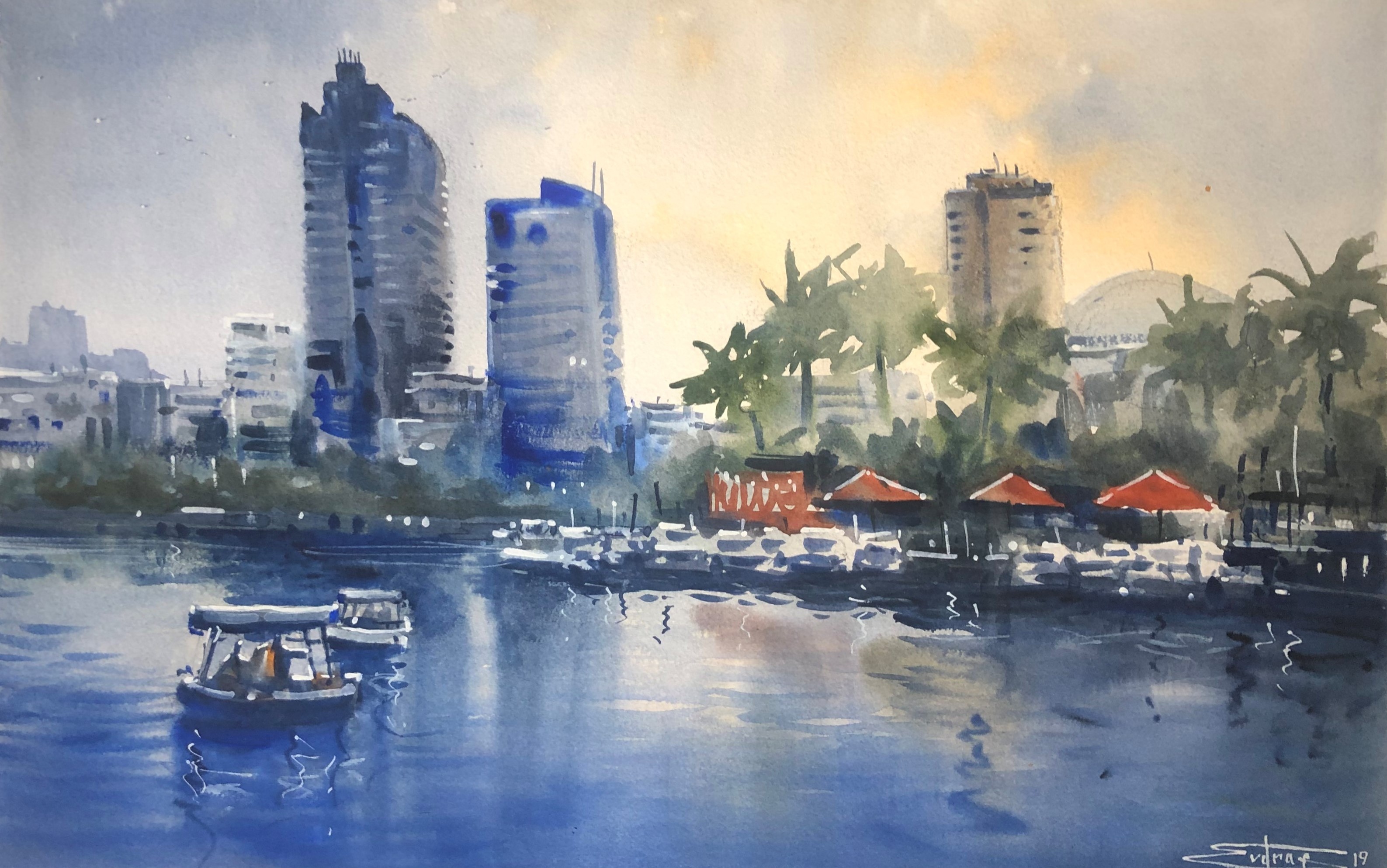 Ha Noi trong mat hoa si Nga anh 6