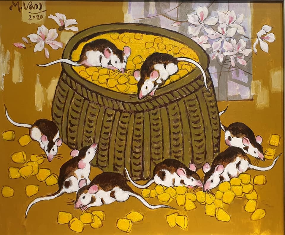 Tranh,  tuong chuot xuan Canh Ty anh 9