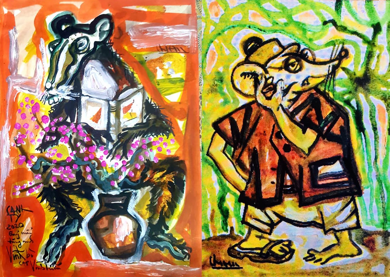 Tranh,  tuong chuot xuan Canh Ty anh 5