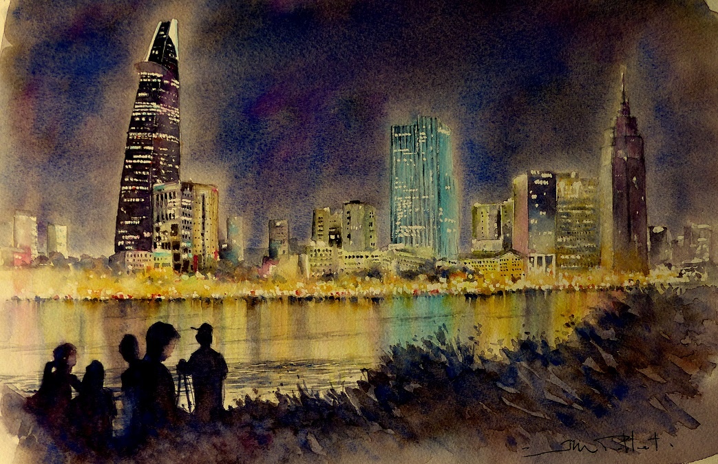 Noi nho Sai Gon trong tranh hoa si Phap hinh anh