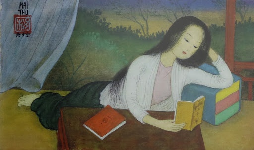 Thieu nu the ky 18 doc sach khac gi co gai doc smartphone thoi nay? hinh anh