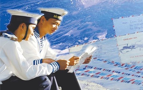 ‘Thu con gui Truong Sa’ tang chien si 33 diem dao hinh anh