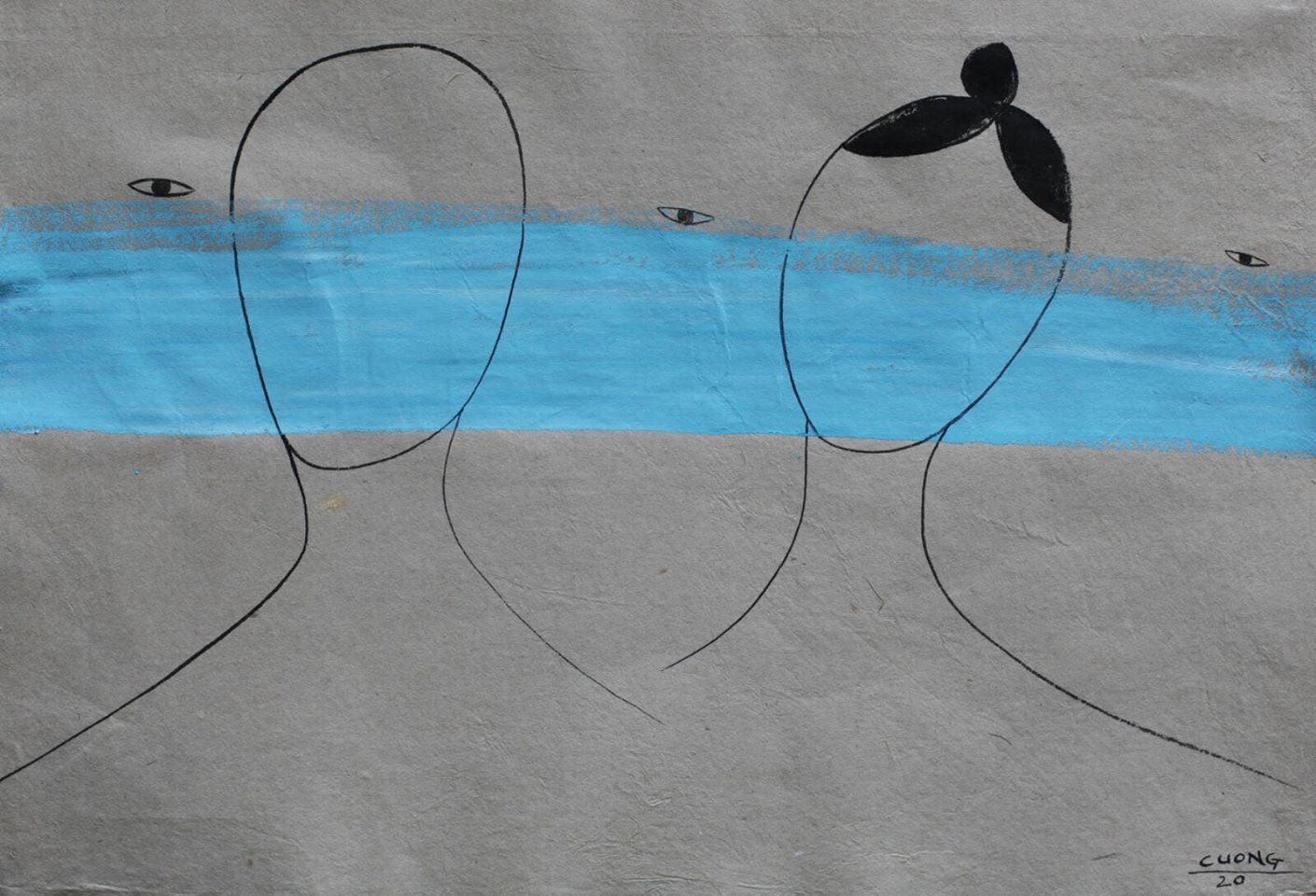 Tranh mua gian cach anh 4