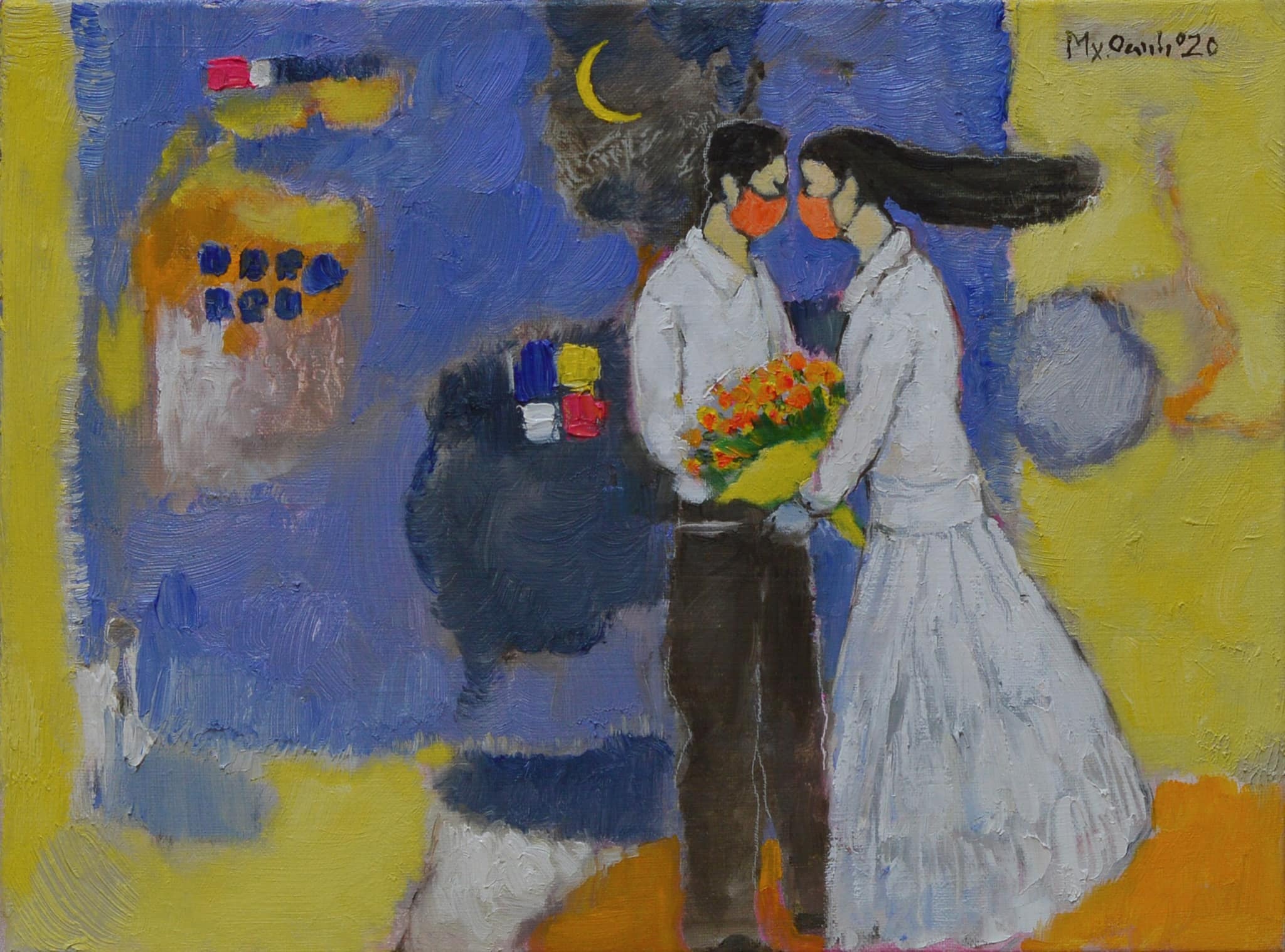 Tranh mua gian cach anh 14