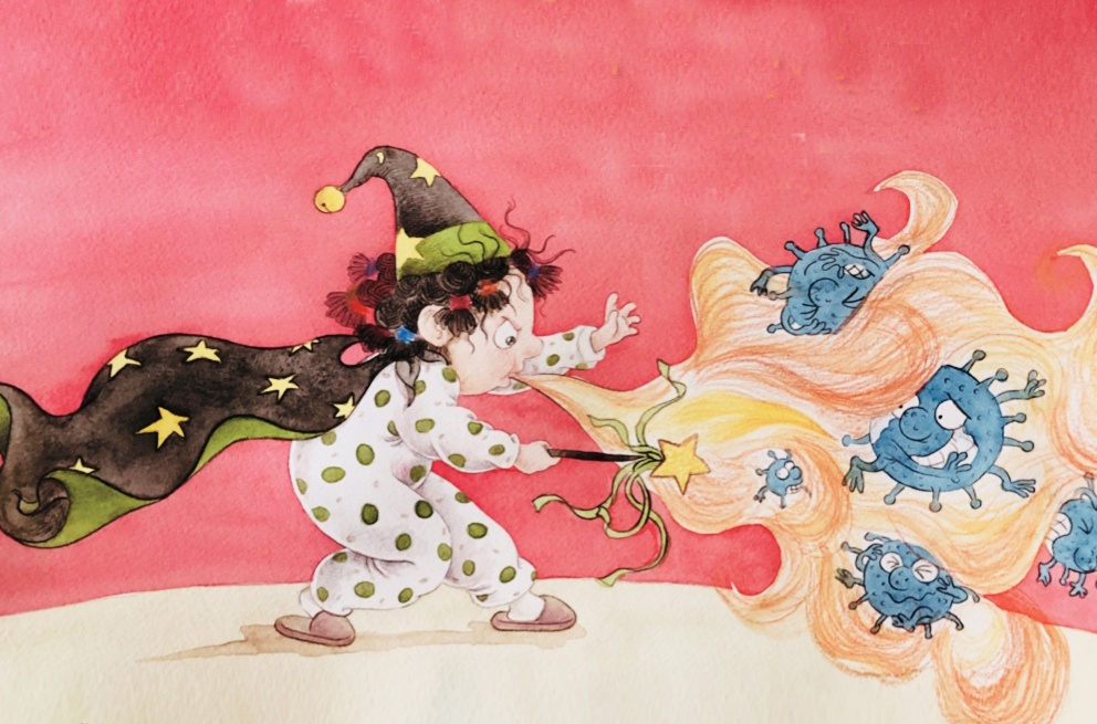Bo sach tranh ve cach ung pho dai dich Covid-19 hinh anh