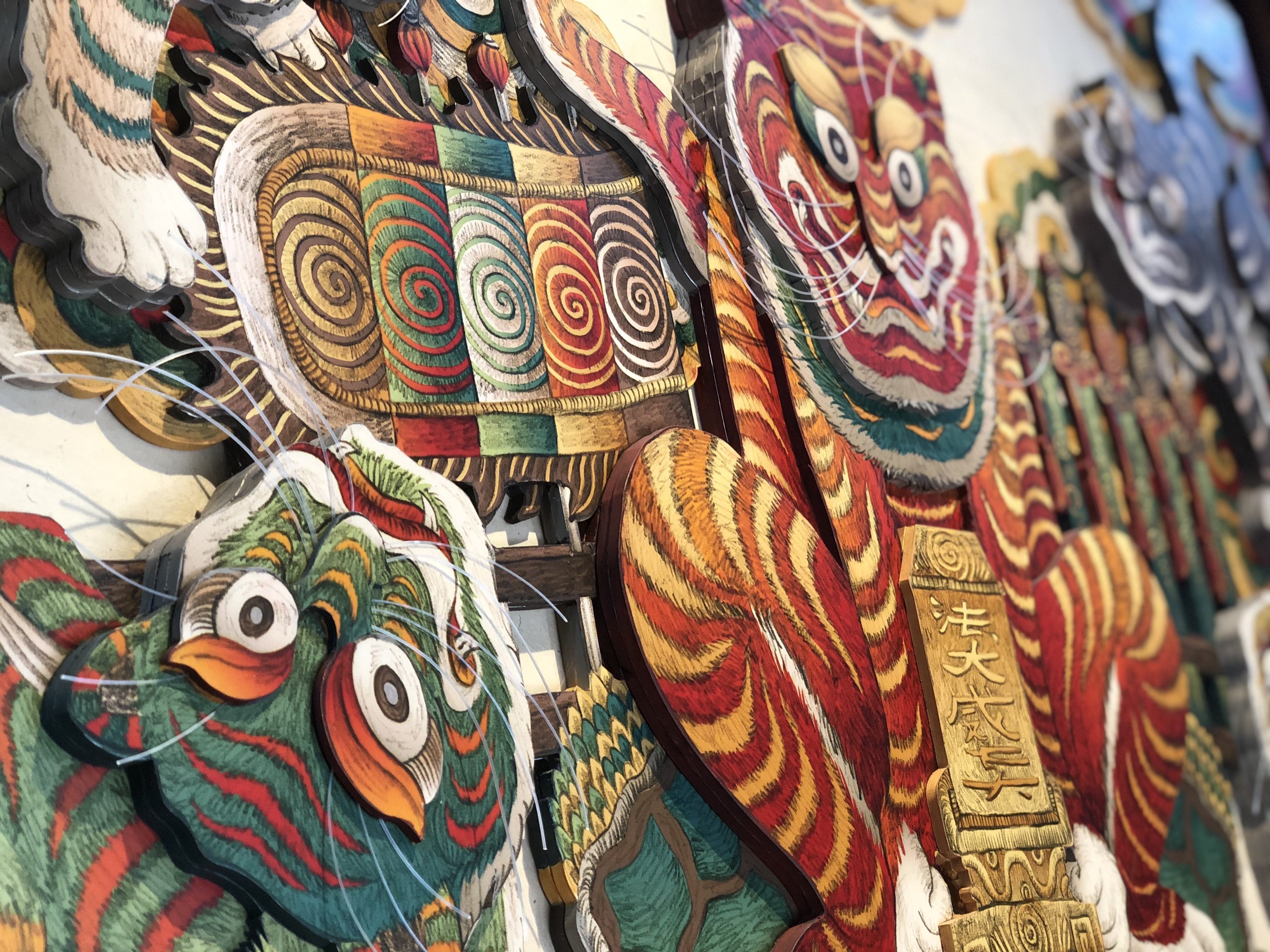 Ngu ho, tin nguong tho Mau trong tranh Hang Trong hinh anh