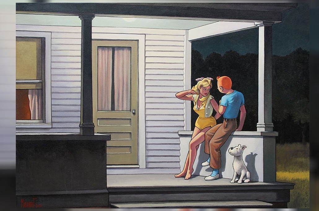 Mot nghe si bi kien vi ve Tintin cung phu nu quyen ru hinh anh