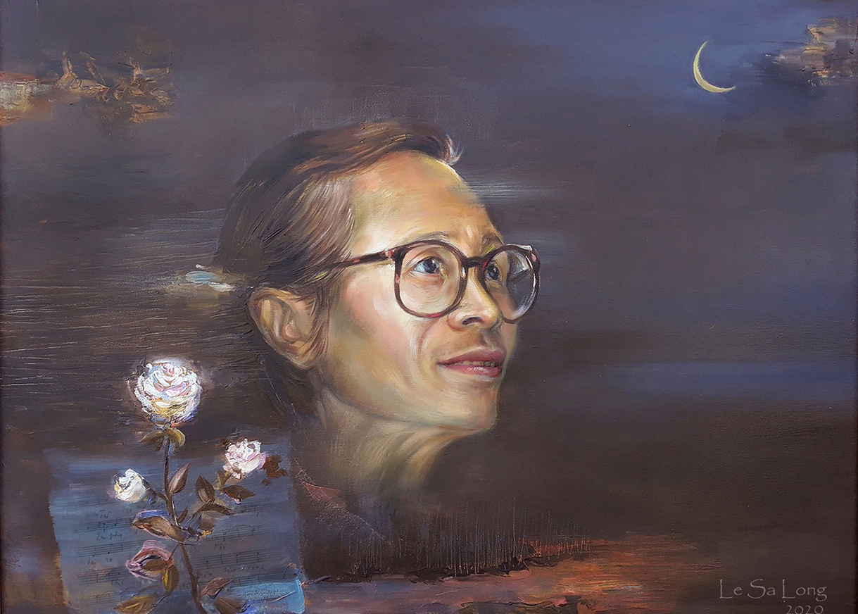 Bo tranh tuong niem 20 nam ngay mat nhac si Trinh Cong Son hinh anh